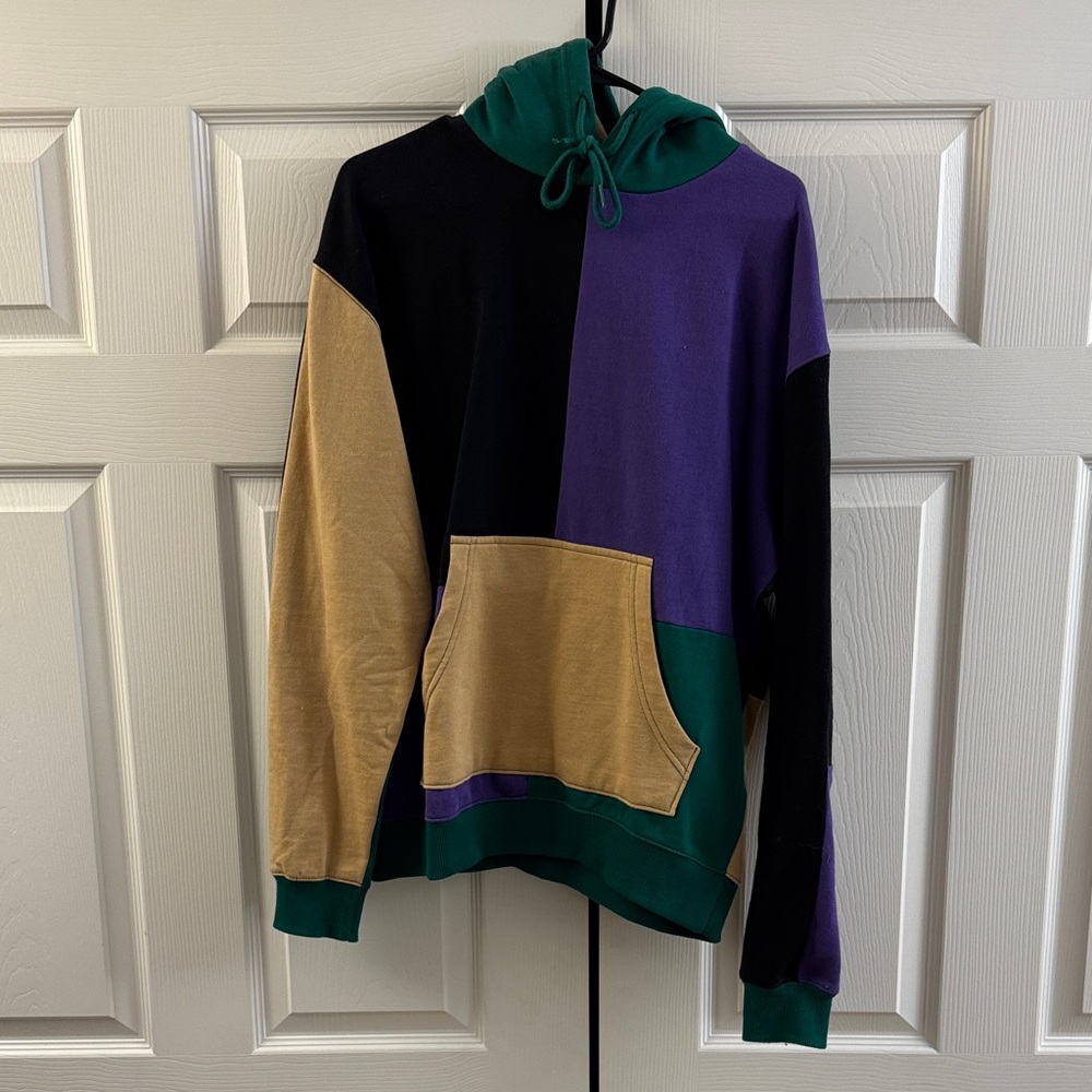 Urban Outfitters Multicolor Patchwork Hoodie